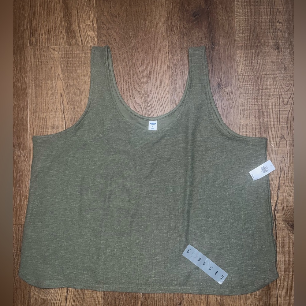 XL comfy green crop top from old navy